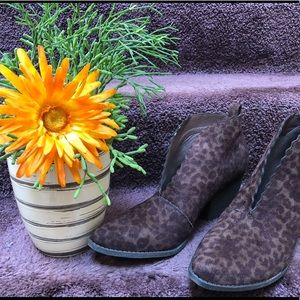 Buckle Addie Brown Leopard Boots